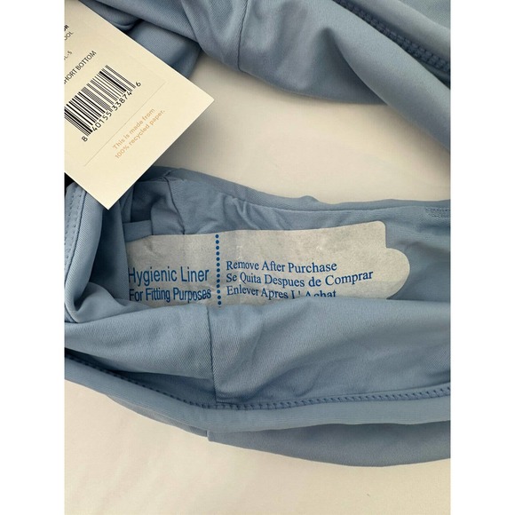 NWT Andie Womens The Boy Short Swimsuit Bottom Size Small Lined Pool Blue - Picture 6 of 7